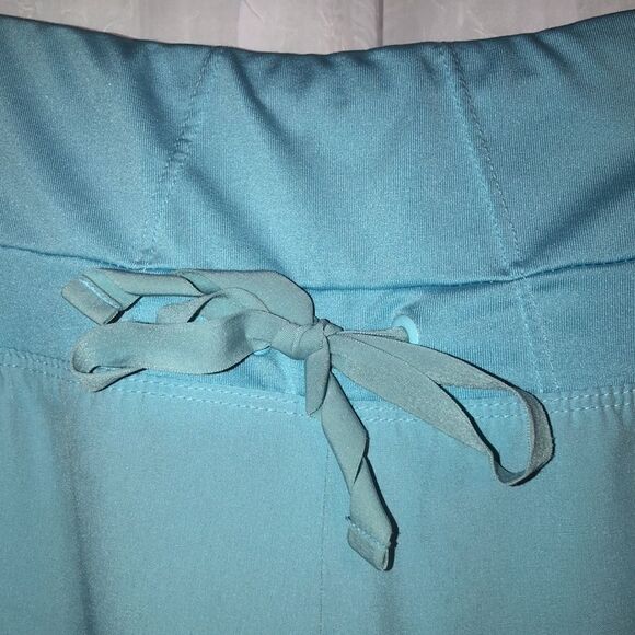 Barco One SP High Waist Powder Blue Drawstring 5 Pocket Scrub Pants - Picture 11 of 17